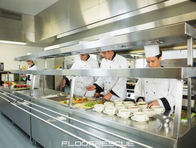 Commercial Kitchen Floors by FloorRescue®, urethane flooring, urethane cement, epoxy floors, poly