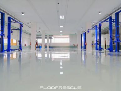 Industrial Epoxy Flooring for manufacturing plants and factories with heavy machinery and equipment