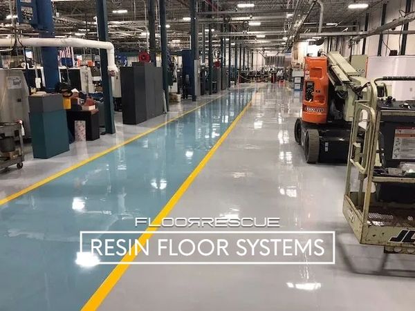 Resinous Floor Systems by FloorRescue® in industrial plants and manufacturing, commercial project