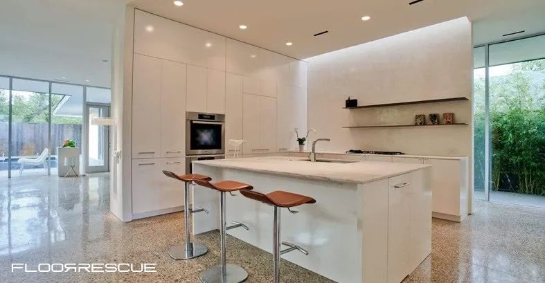 Polished Concrete floors for new construction, modern homes and new builds by FloorRescue®