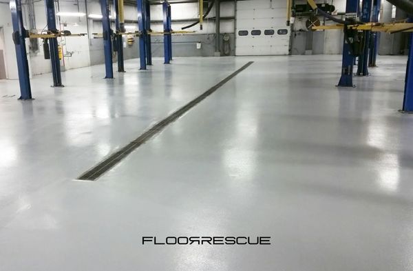Epoxy Floor Coatings for the Automotive Industry and Service Bays by FloorRescue®, resinous flooring