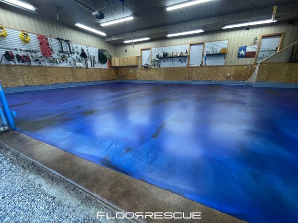 Custom Metallic Shop Floors for commercial and residential, garages and man cave flooring ideas