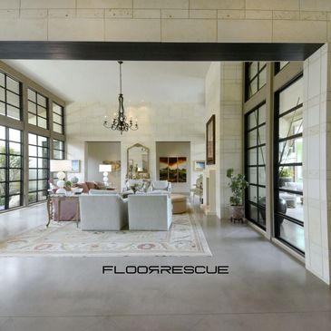 Cement Toppings are self-leveling concrete overlays at a minimum 3/8", strong and polishable