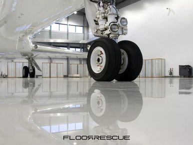 Aircraft Floors and Aerospace Flooring with Resinous Flooring Technology by FloorRescue®, industrial