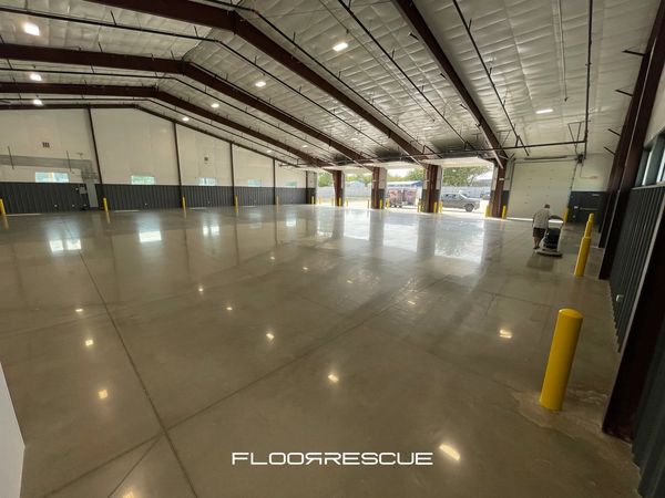 Polished Concrete Floors for the Automotive Industry by FloorRescue® for service bays, tire shops