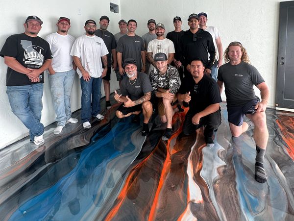 California Epoxy Floor Training sponsored by ADVANCED RESINS hosted by Floors Reborn, metallic epoxy