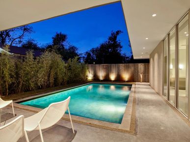 Exterior Concrete Acid-washed on pool deck Dallas, concrete patio acid etched by Floor Rescue Dallas