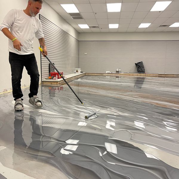 Advanced metallic epoxy teacher and coach, Kris Krslovic of Victory Epoxy