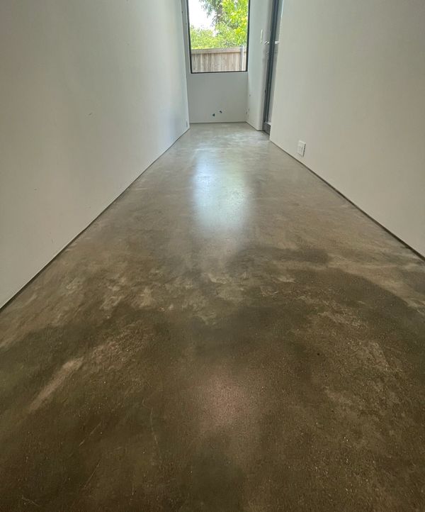 natural concrete floors with satin sheen for homes in Dallas