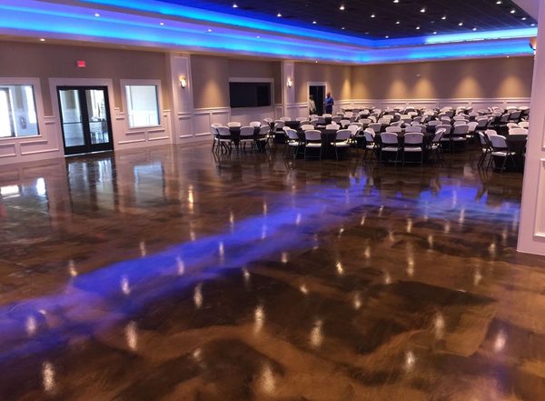 metallic epoxy showroom floors Dallas, metallic epoxy dance floors, metallic epoxy event center