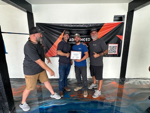 Gain support and get certified in epoxy floor coatings through our 3-4 day training programs