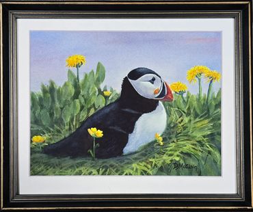 A Bird Sitting On A Nest Watercolor Painting