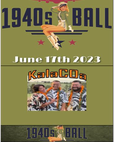 1940s Ball event on June 17th, 2023, featuring band KalaCOa.