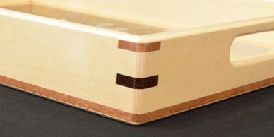 Custom woodwork - decorative serving tray.
