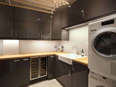Essex and London Construction, Basements, Extensions and Loft Conversions. Laundry room.