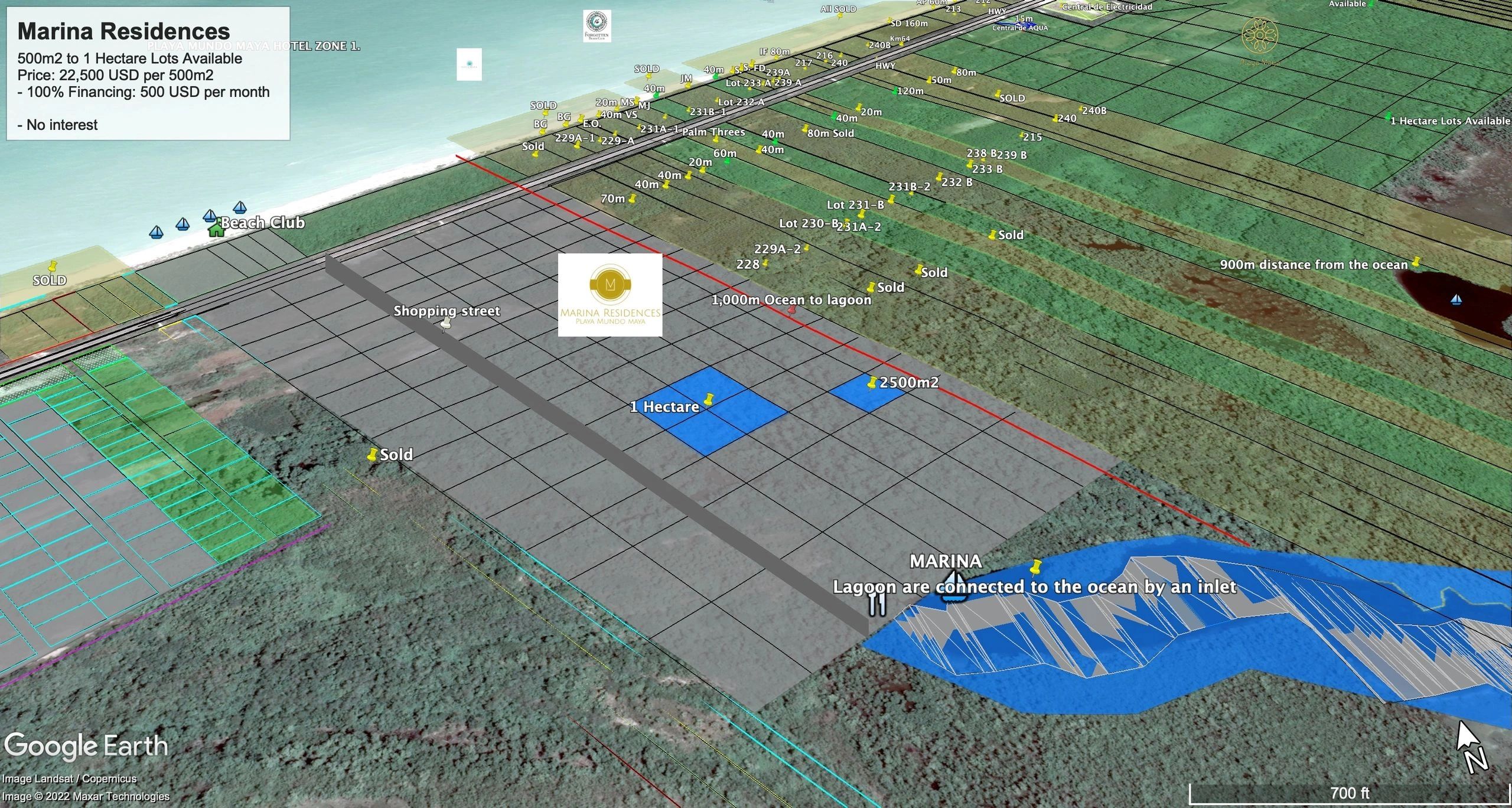 Marina Residences Playa Mundo Maya  Plot Map