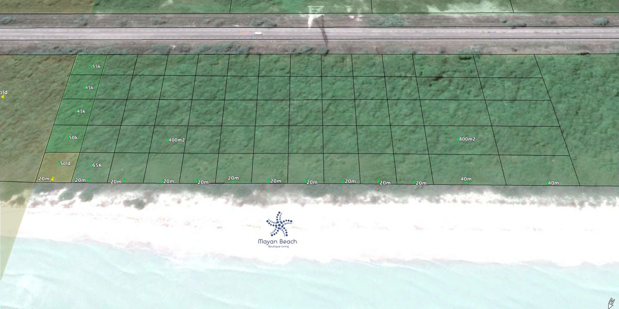 Subdivision of beachfront lots