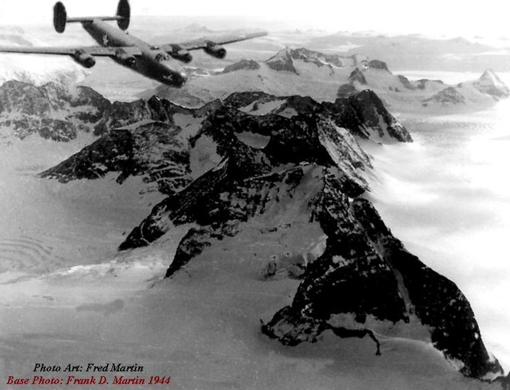 C-87 over the Himalayan Hump in World War II.  FredTMartin.com