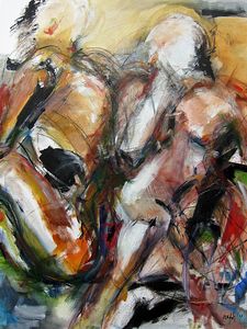 Oil, pastel on Canvas
40x30"