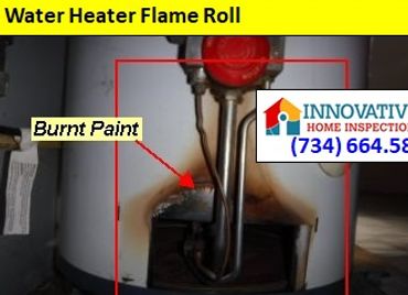 Water heat flame roll, Innovative Home Inspection Canton MI