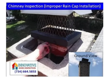 Damaged chimney flue, contact Innovative Home Inspection Canton MI