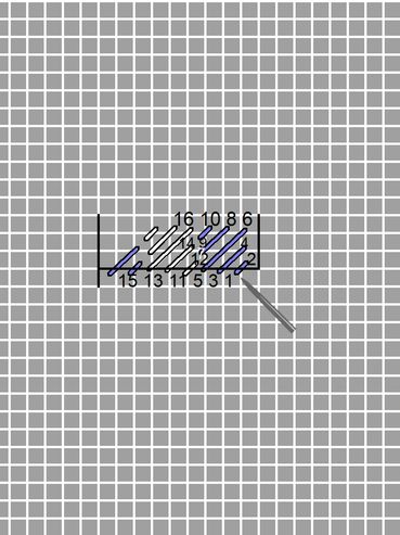 Horizontal Scotch Stitch