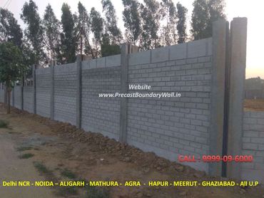 RCC PRECAST BOUNDARY WALL COMPOUND WALL #BrickDesign #PrecastBoundaryWall #Noida #Delhi Meerut Hapur