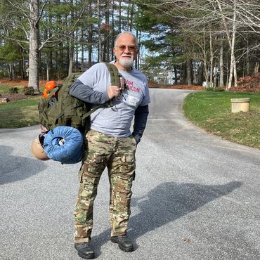 Ken Wheatley heading out for deployment to Florida in response to a hurricane.