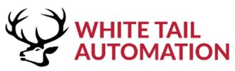 Logo featuring a stylized deer head with antlers and the text 'WHITE TAIL AUTOMATION'.
