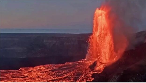 Kilauea volcano in Hawaii erupting in 2025