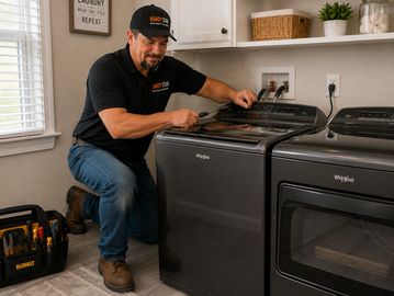Handy Stan Installing Washer and Dryer