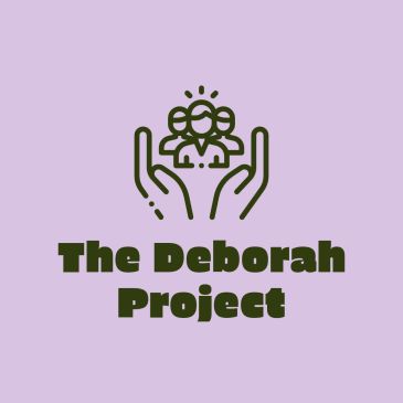 Logo for The Deborah Project with hands holding people.