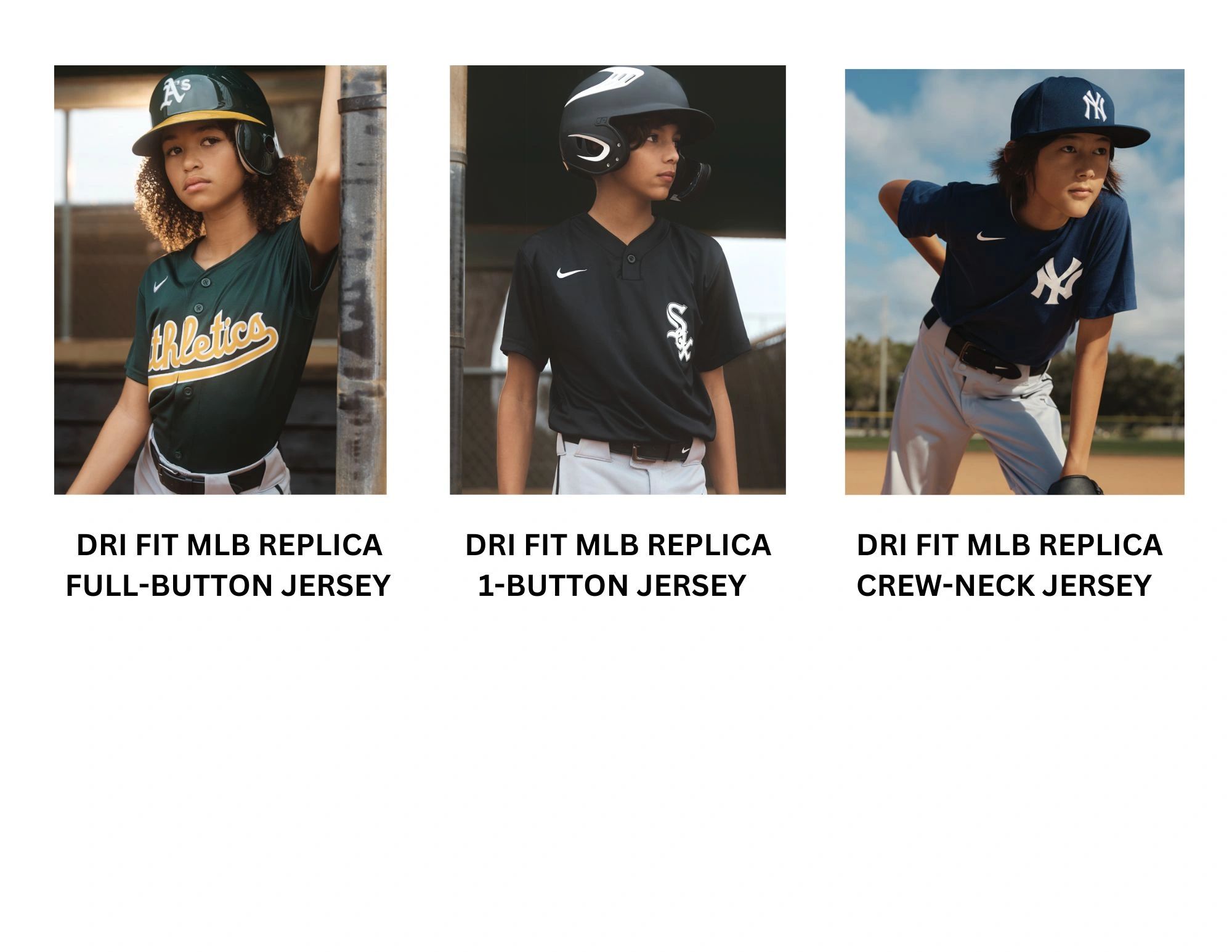 NIKE MLB Replica jerseys for Babe Ruth and Little League
