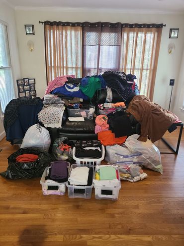 The clothing that was donated