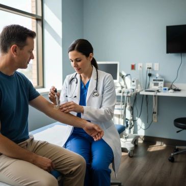 Healthcare professionals securing data.