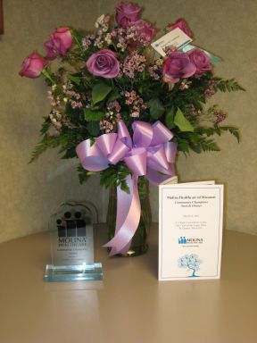 Jeanne Locklear's Community Champion Award for Education from Molina Healthcare