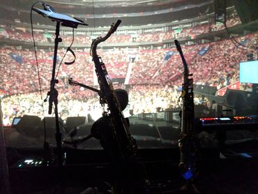 The Famous View of the Saxes from Luis Miguel Tour 2018