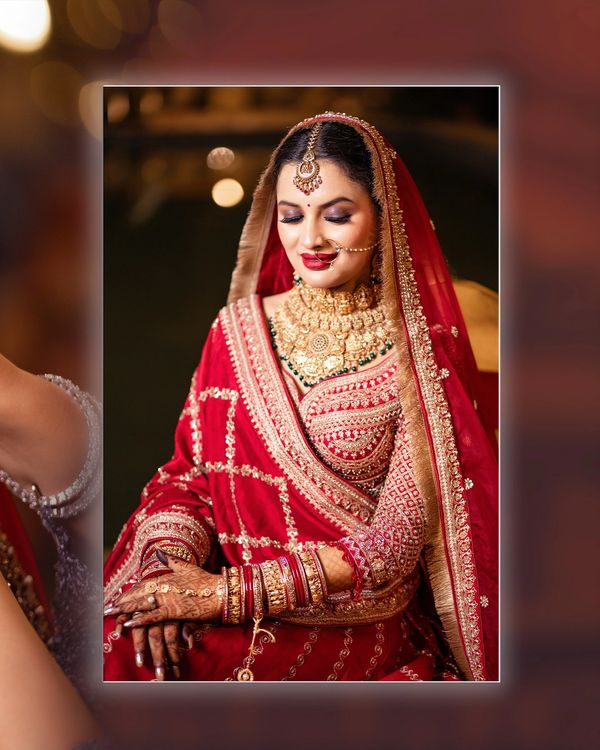 Elegant Bridal Portrait – Best Wedding Photographers in Ranchi
