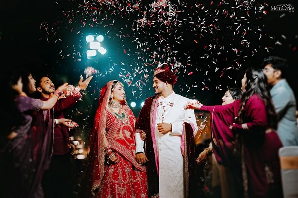 Bride and Groom Posed Portrait – Ranchi Wedding Photography