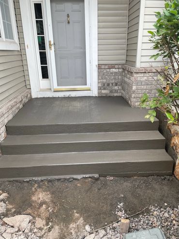 concrete staircase