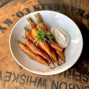 Honey Cumin Roasted Carrot with Greek Yogurt