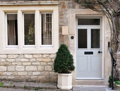 Front Door and Exterior of a Beautiful Old English Stone Cottage