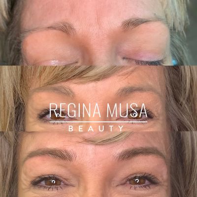 Micro blading before and after