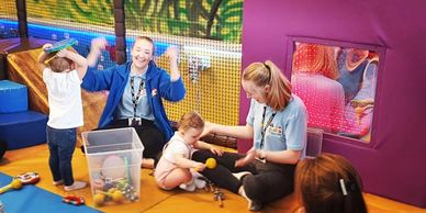 staff and children enjoying song time on Thursdays