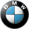 BMW logo with blue and white quadrants.