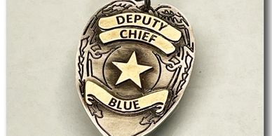 K-9 Police Deputy Chief Badge Pet ID Tag