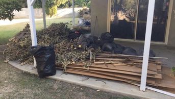 Yard trash removal Orange County, CA Irvine Huntington Beach Garden Grove Anaheim Plant removal 