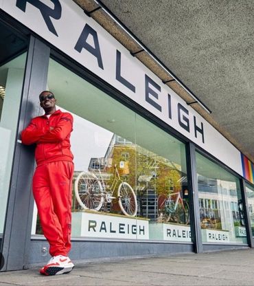 Franklin Boateng at the Raleigh Bikes Nottingham Store 
