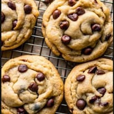 Homemade decadent chocolate chip cookies. Available in singles, 6 pk, or 12 pk.