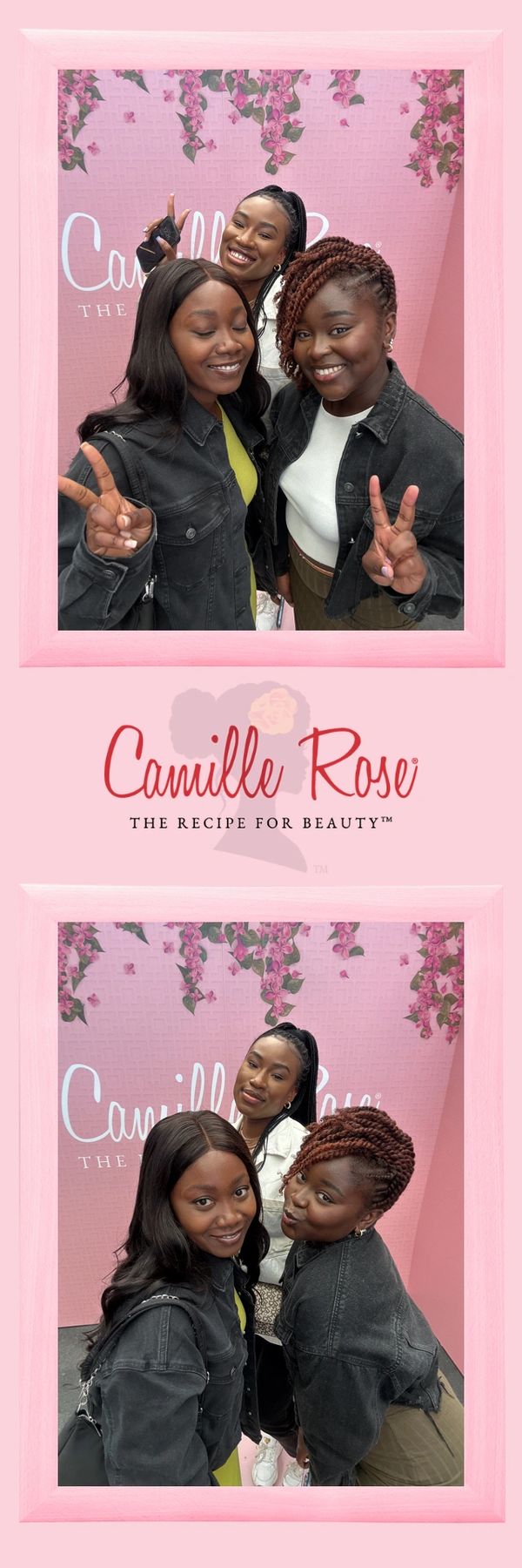 pink photo booth strip